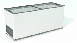 ЛАРЬ МОРОЗИЛЬНЫЙ FROSTOR F 600 С ПРЯМОЕ СТЕКЛО СЕРЫЙ (ПРОПАН)